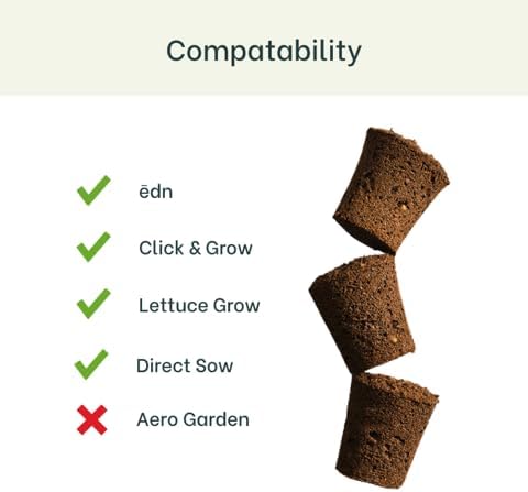White Petunia - Complete Seed Pod Plugs with Plant Food - 10 Pods for Hydroponic Gardens, Click and