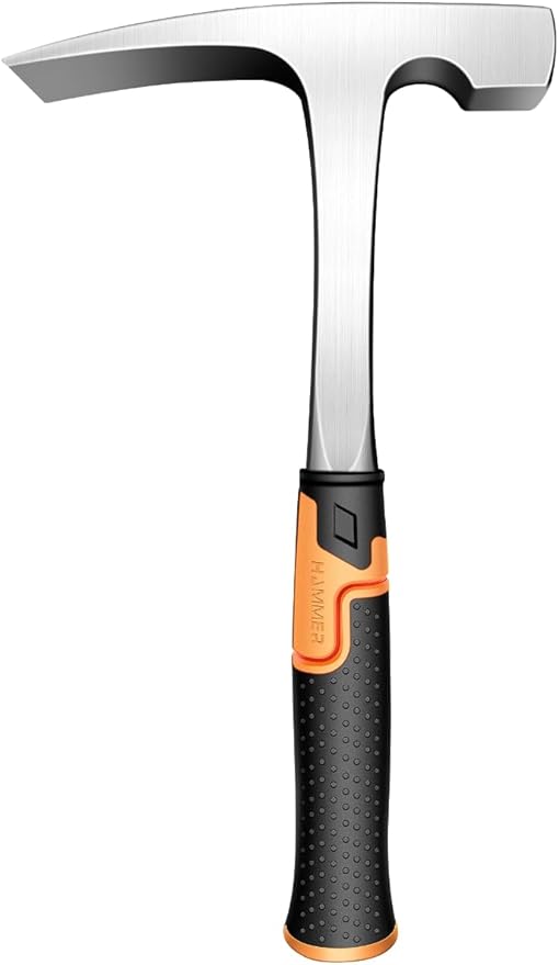 Mason's/Bricklayer'sHammer-32 oz Brick Hammer Masonary Tool- Forged one piece Steel
