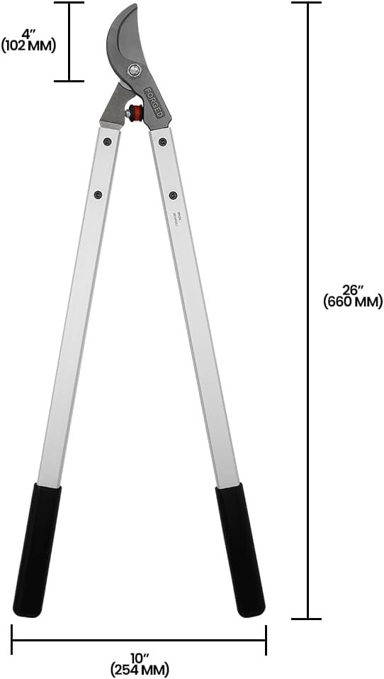 Zenport MV26 Professional Tree Loppers, 2-Inch Cut, Forged Head, 26-Inch Long, Orchard, Landscape