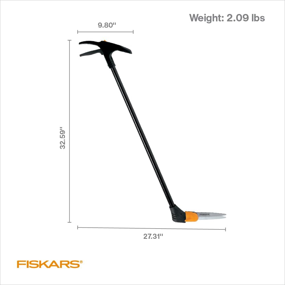 Fiskars Grass Shears, Long Handle, 36" Handle Lawn Shears for Trimming Grass while Standing, Lawn