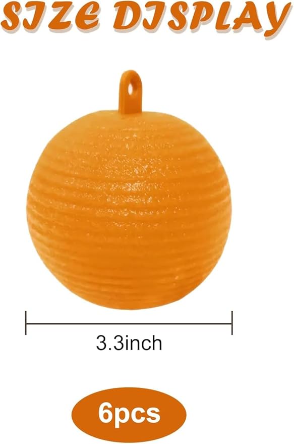 6 PCS Fly Traps Ball Fly Trap Indoor, Hanging Fly Bugs Sticky Ball Outdoor, Gnat Trap Ball for
