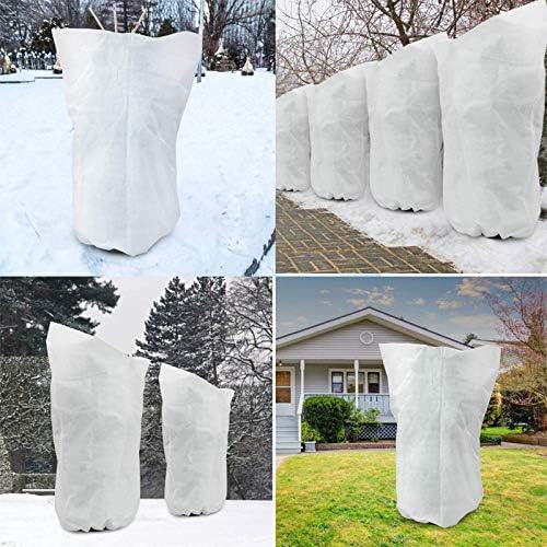 GardenPal Plant Covers Freeze Protection, 75''×90'' Thicken Frost Cloth with Drawstring Reusable