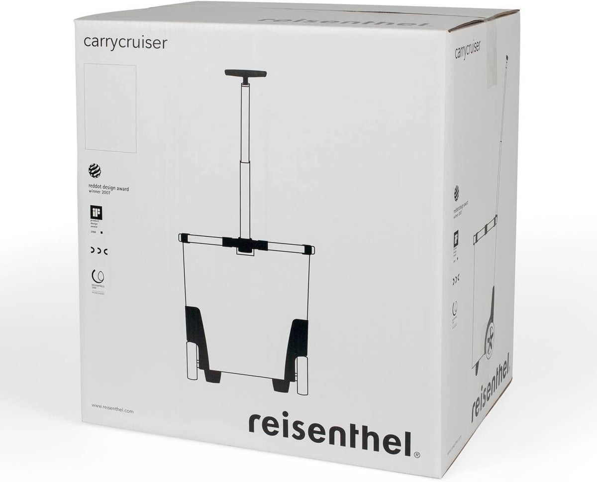 reisenthel carrycruiser Black - Portable Shopping Trolley with Sturdy Aluminum Frame, Shoulder