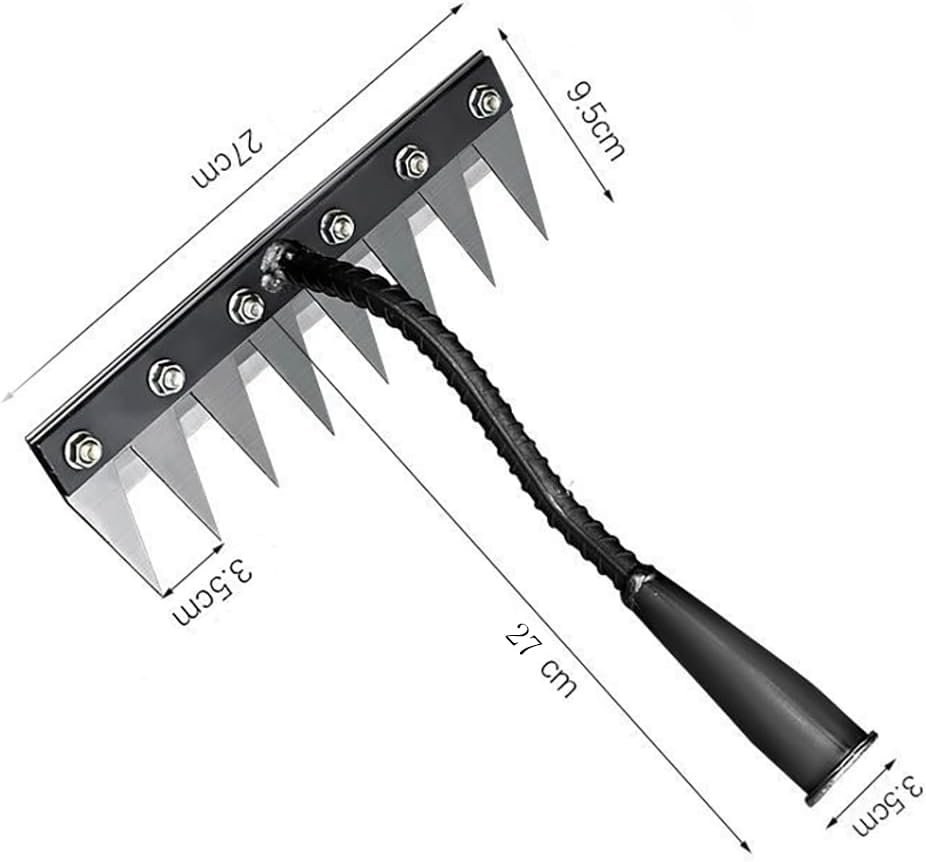Gardening Hand Weeder Tool,Manual Weeder Tool with Detachable Blades, 4 Sizes High Carbon Steel