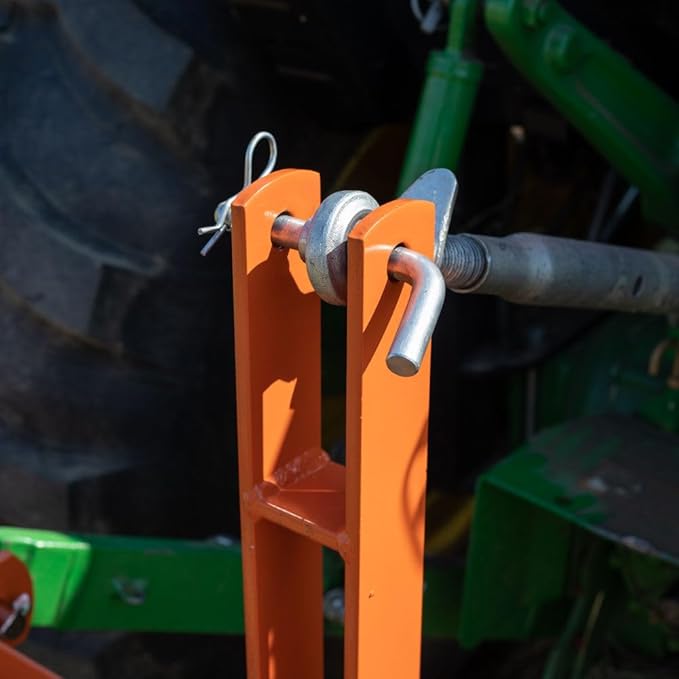 Titan Attachments 3 Point Pine Straw Needle Rake, Category 1 Tractors, Coil Spring Tines