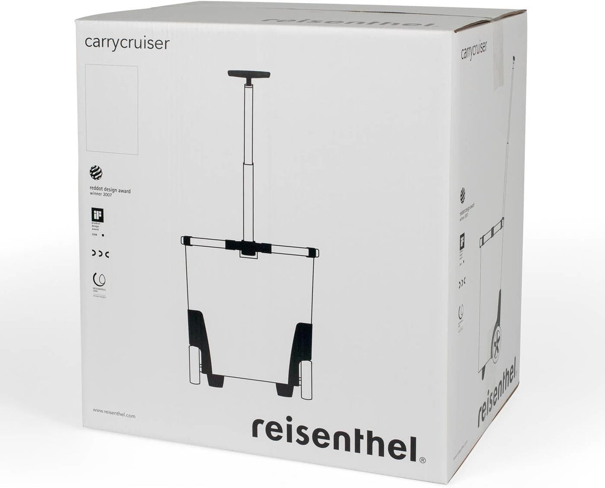 reisenthel carrycruiser dots - Portable Shopping Trolley with Sturdy Aluminum Frame, Shoulder Strap