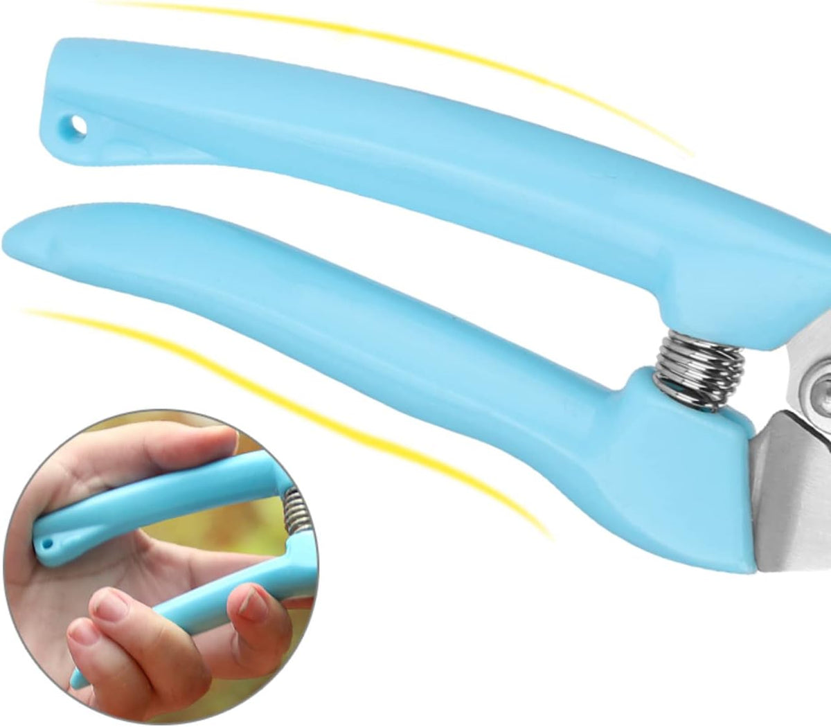 Curve Gardening Scissor with Sharp Stainless Steel Blade Garden Shears for Cutting Flowers Trimming