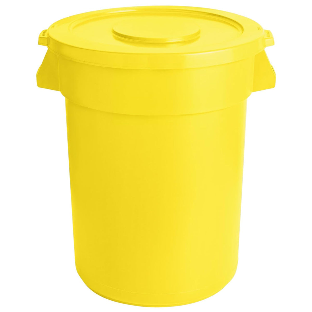 PRO&Family Trash can with Lid (Yellow, 44 Gallon)