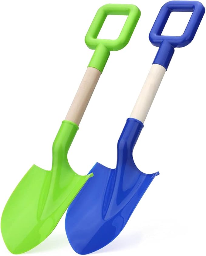 Dilabnba Beach Sand Toys Shovels for Kids Adults, 16inch/40cm Toddler Garden Beach Sand Spade