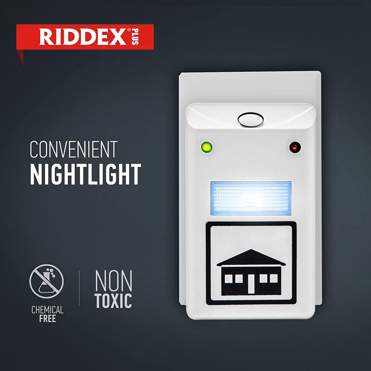 RIDDEX Plus Insect Repellent | Plug in, Mouse Deterrent - Pest Control for Defense Against Rats