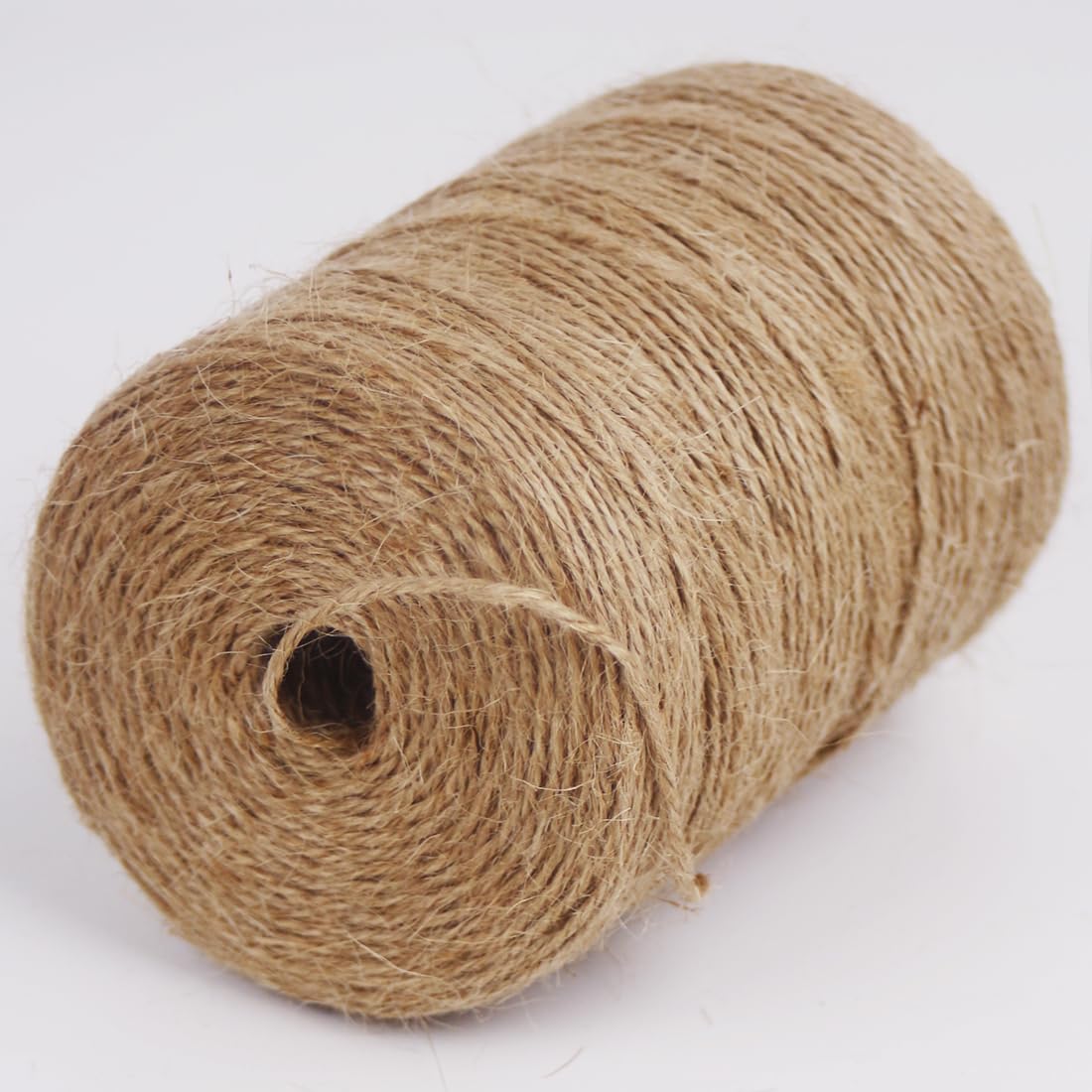 PerkDecor 2Pack 2mm Natural Jute Twine String 1600 Feet Long Twine String for Crafting Gardening