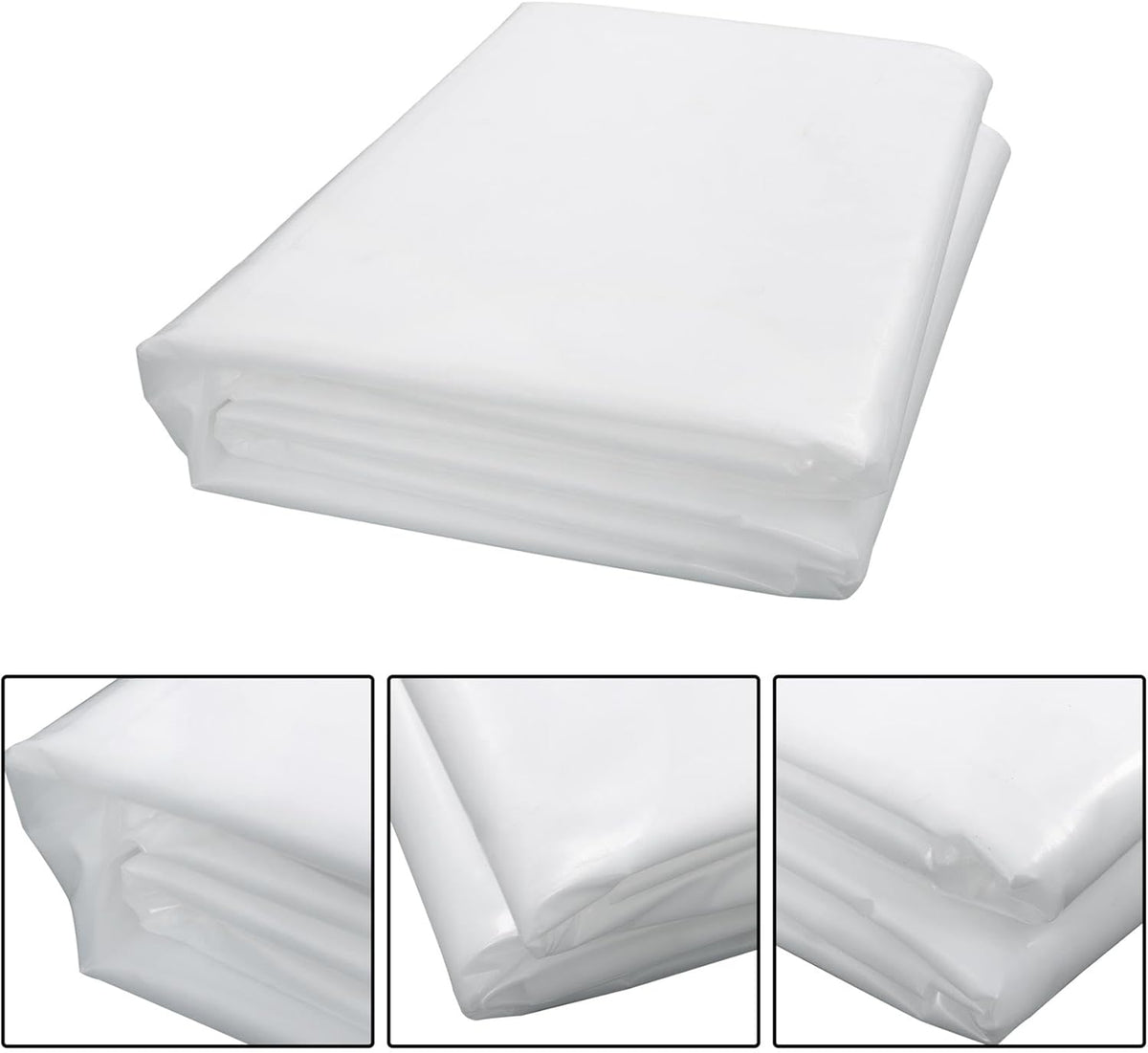 24 x 25FT Greenhouse Plastic Sheeting, 6 Mil Heavy Duty Clear Polyethylene Film, Covering for