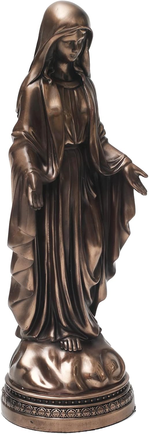 12 Inch Blessed Virgin Mary Decorative Figurine,Catholic Religious Gifts 12 Inch Resin Statue