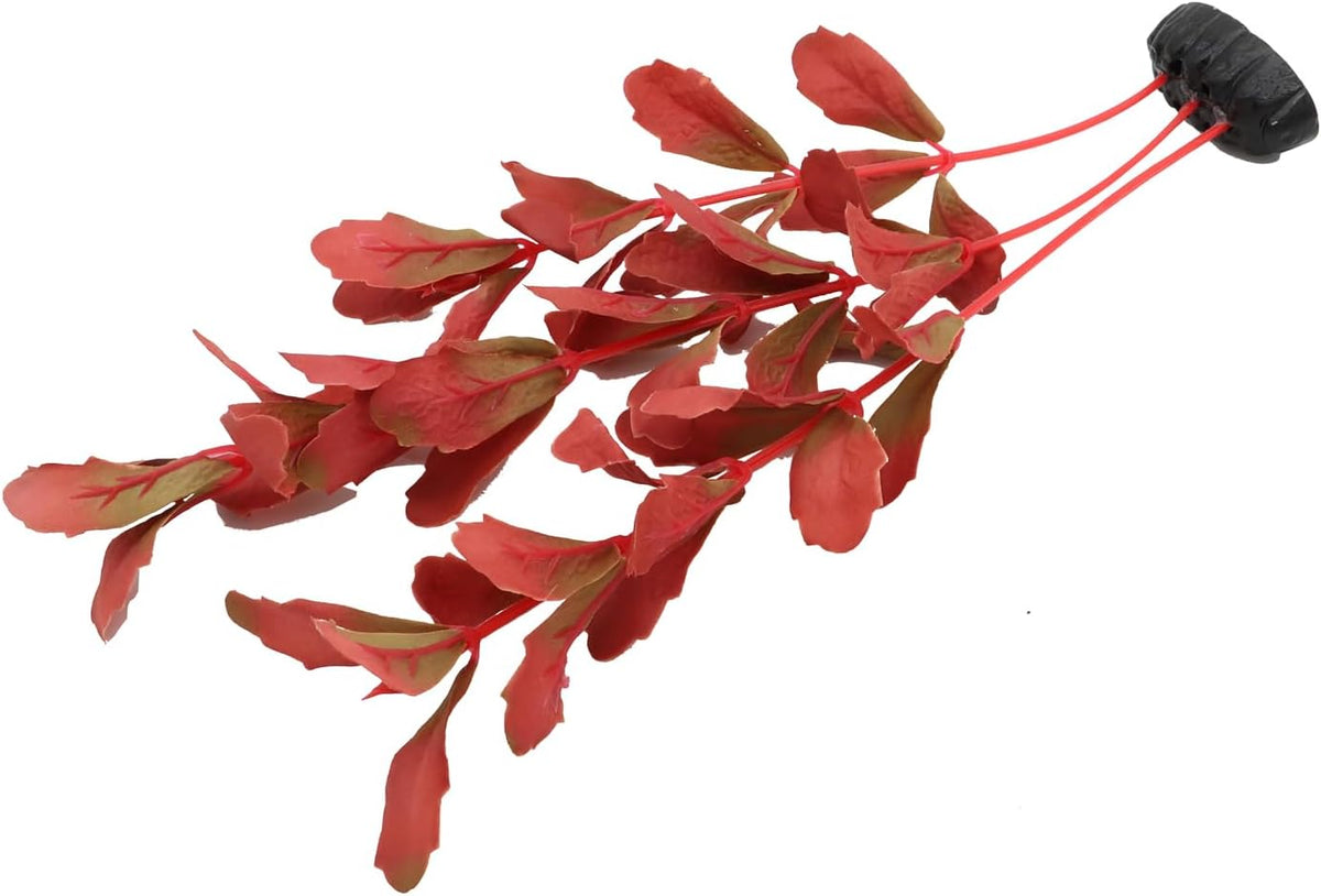 2-Pack 12 Inch Aquarium Silk Aquarium Plants, Artificial Plastic Plant for Small Tank, Goldfish