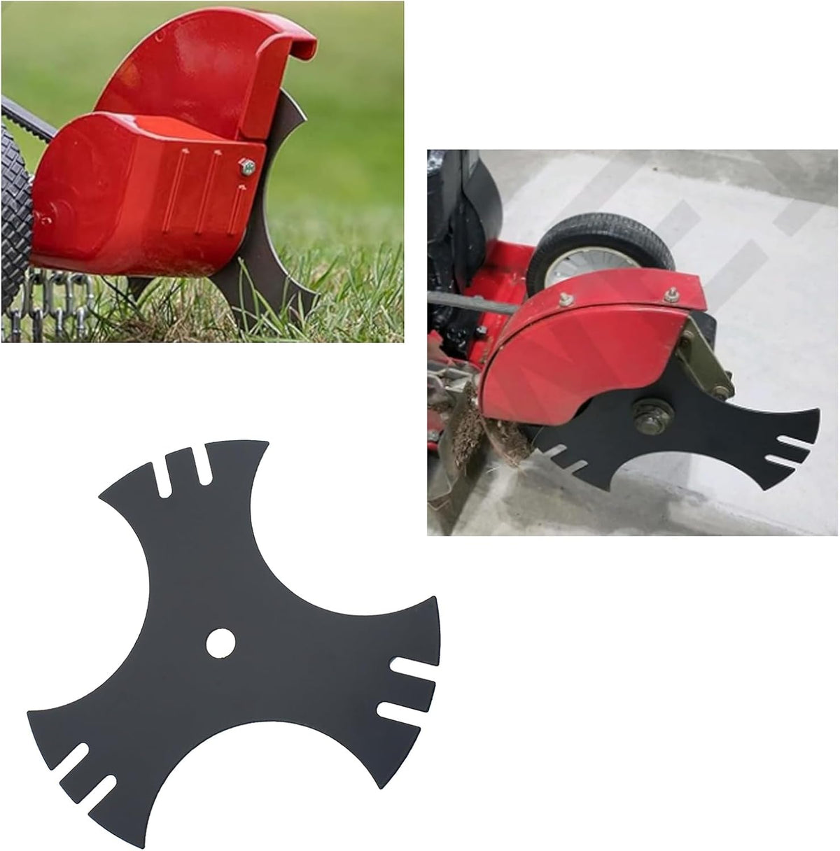 FDXGYH Universal 9" x 9" Edger Blade (5/8" Center Hole) 3-Side Edger Star Blade for Edger Model