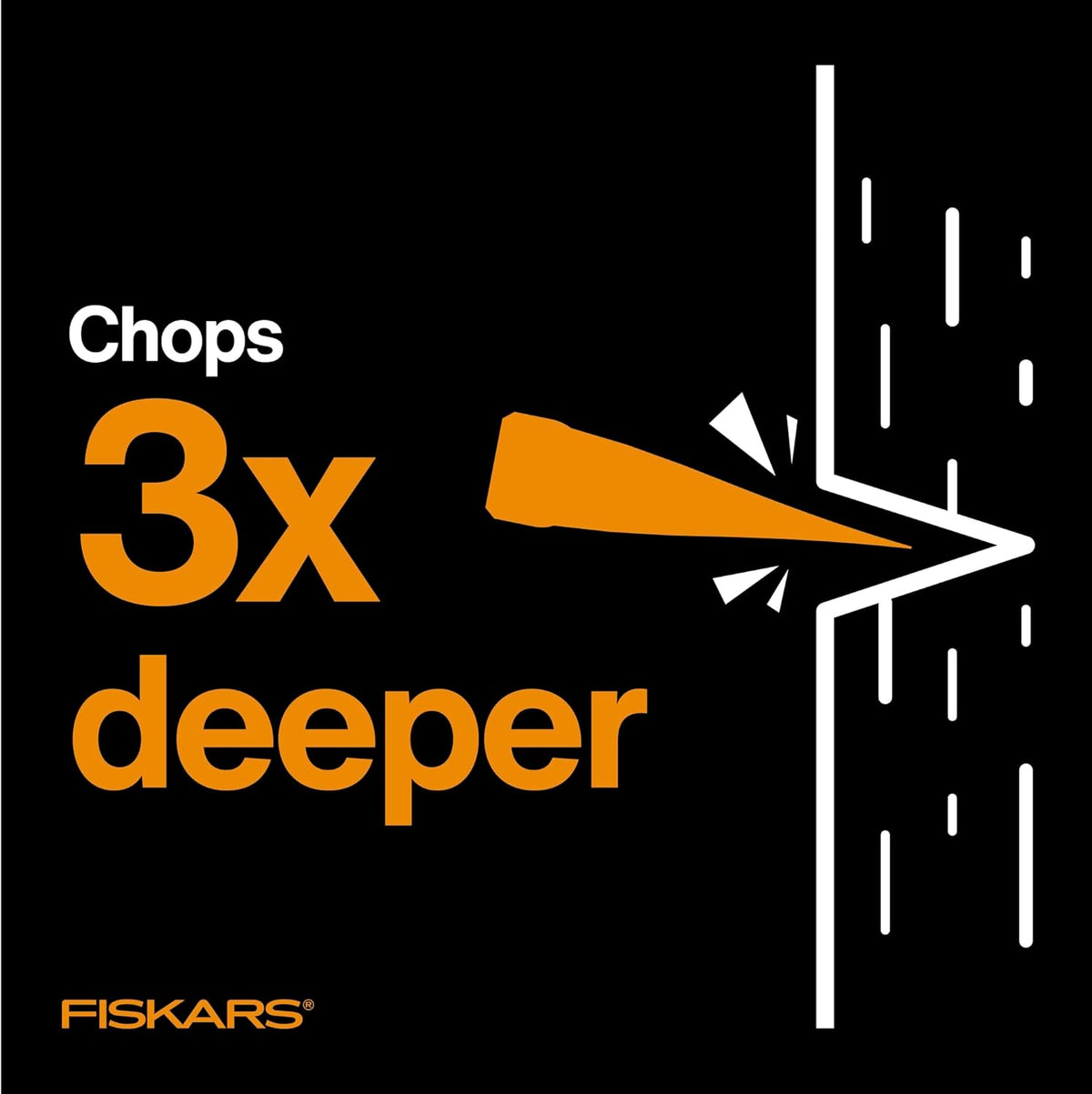 Fiskars 28" Chopping Axe, Ultra-Sharp Blade for Kindling with Ease, Weight Balanced, Garden and