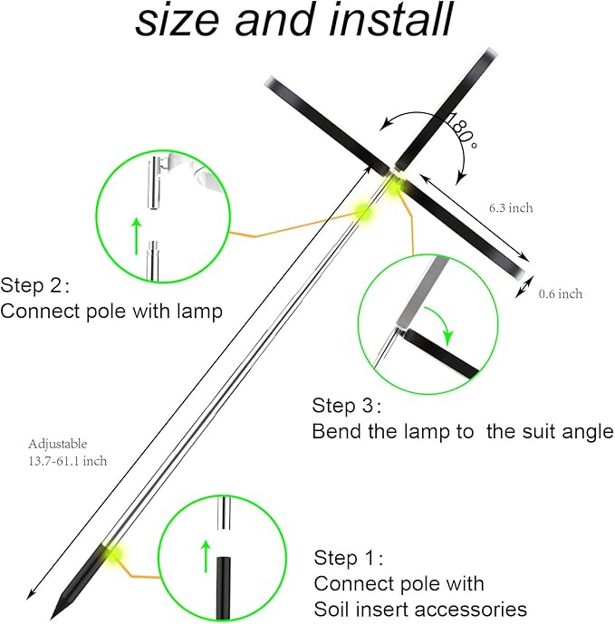 Plant Grow Light,yadoker LED Growing Light Full Spectrum for Indoor Plants,Height Adjustable