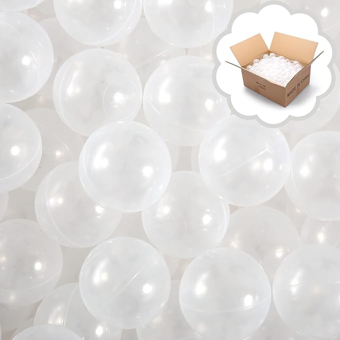 TRENDPLAY Plastic Balls for Ball Pits - Hollow Balls- Safe and Exciting Playtime - Perfect for Baby