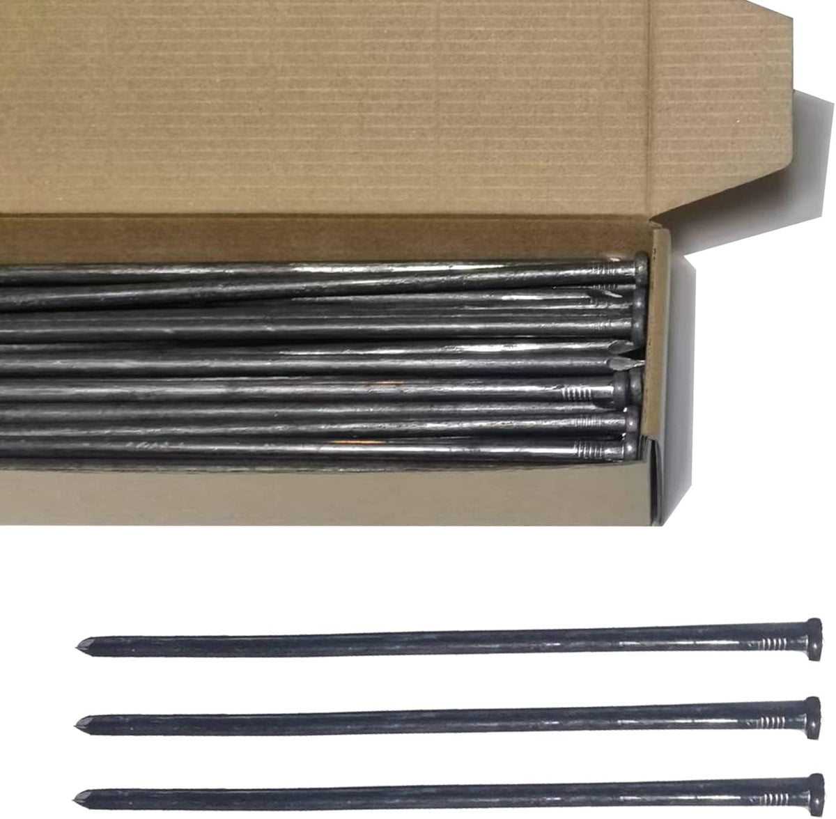 Metal Landscape Stakes,10Inch 50Pcs Landscape Edging Anchoring Spikes for Tent Spikes,Paver