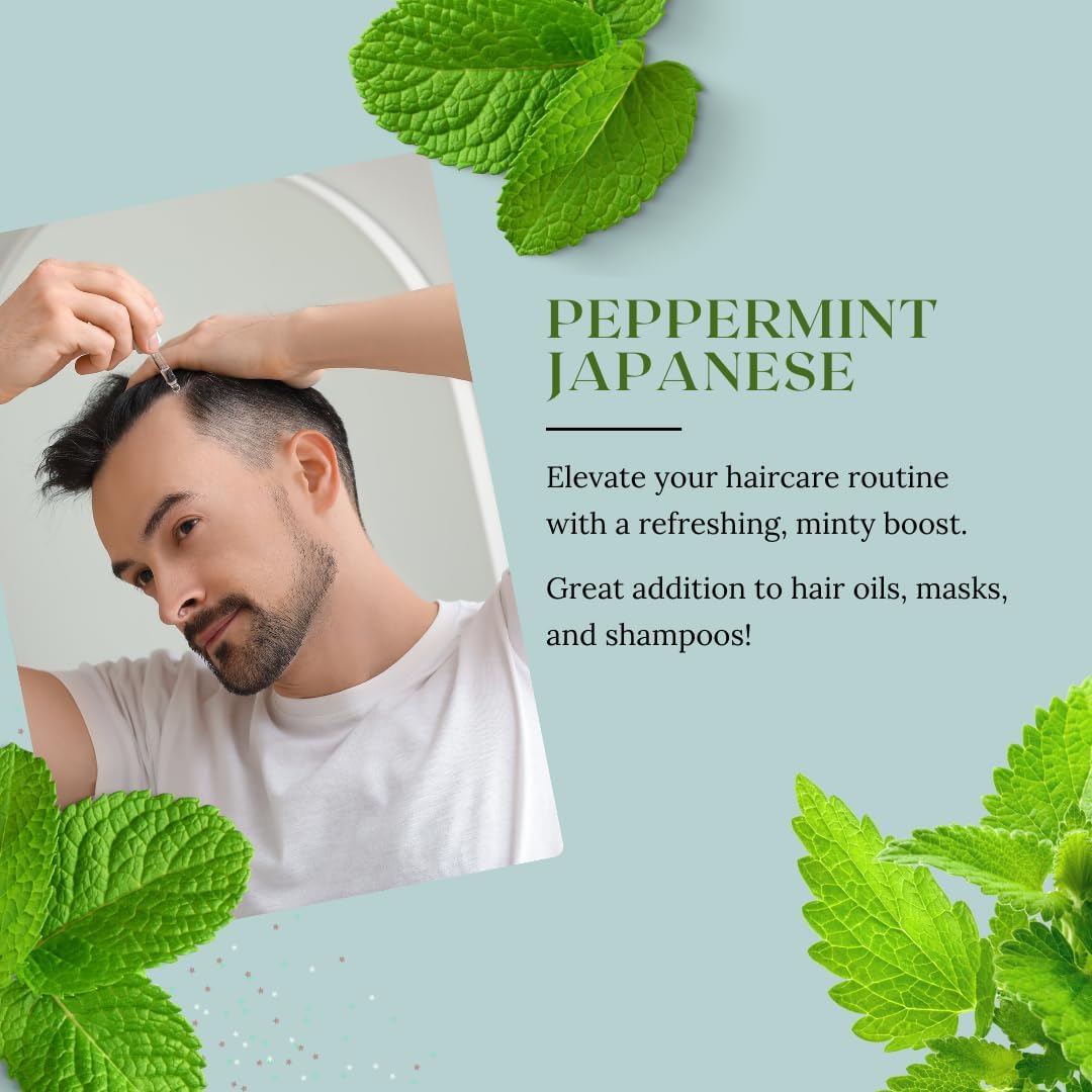 GreenHealth Japanese Peppermint Essential Oil - 128 fl oz (1 Gallon) - 100% Pure & Natural Mentha