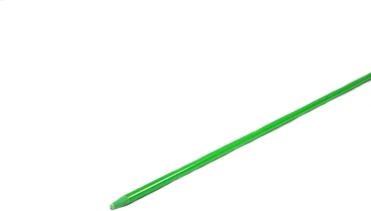 5ft Green Pro Snow Stakes - 60" x 5/16" Driveway Markers, Pointed Tip, Hy Viz Reflective Tape