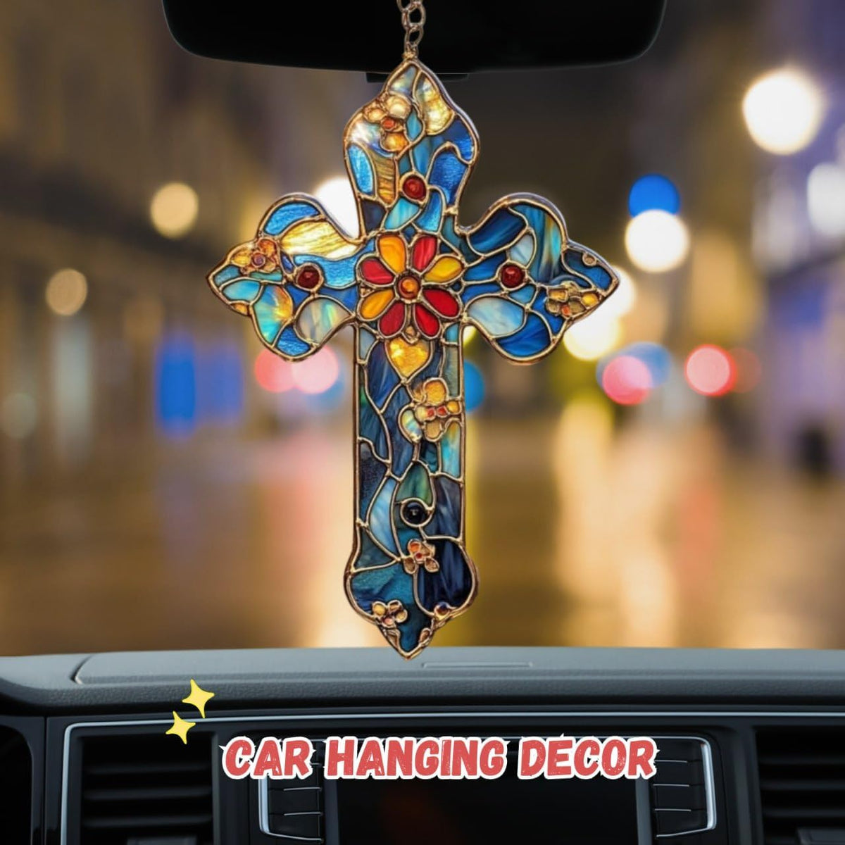 Sunflower Memorial Window Hanging Suncatcher Faux Stained Hummingbirds and Flowers for Women