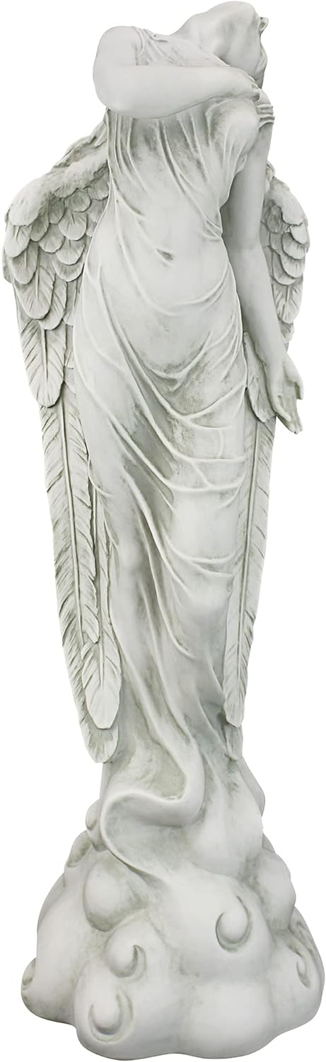 Design Toscano Ascending Angel Garden Statue, Medium, Antique Stone