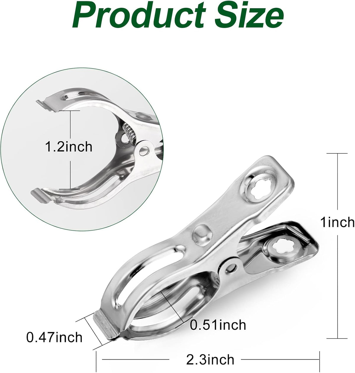 60 Pcs Row Cover Clips, Garden Clamps for Netting, Greenhouse Clamps Made of Stainless Steel, Have