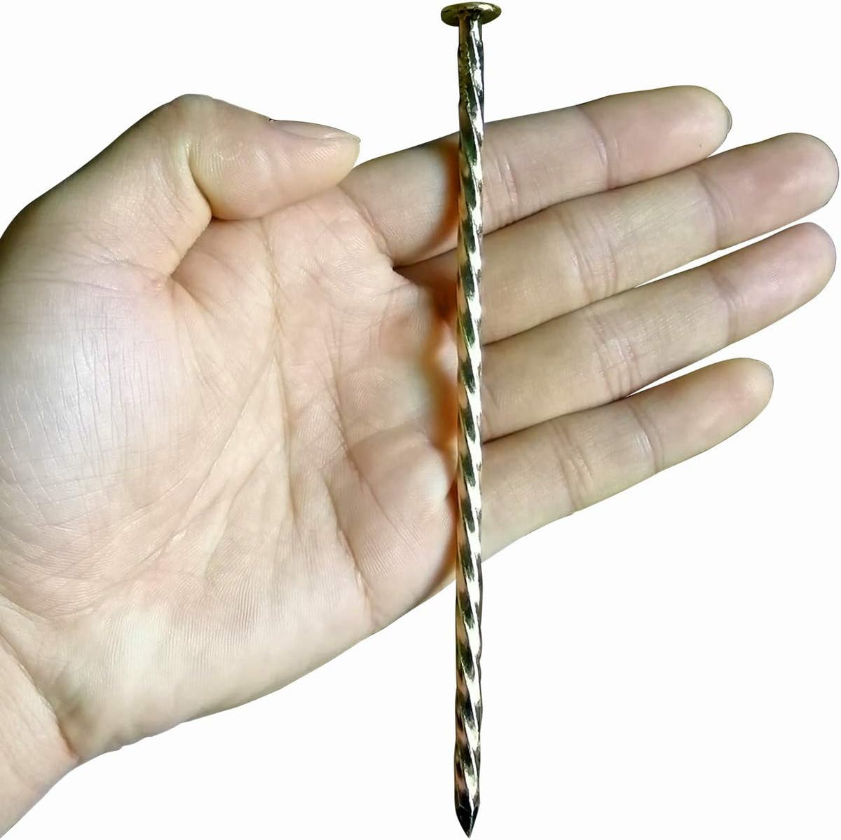 Artificial Turf Stakes Galvanized Metal Spiral Landscape Spikes for Fake Landscaping Grass, 35