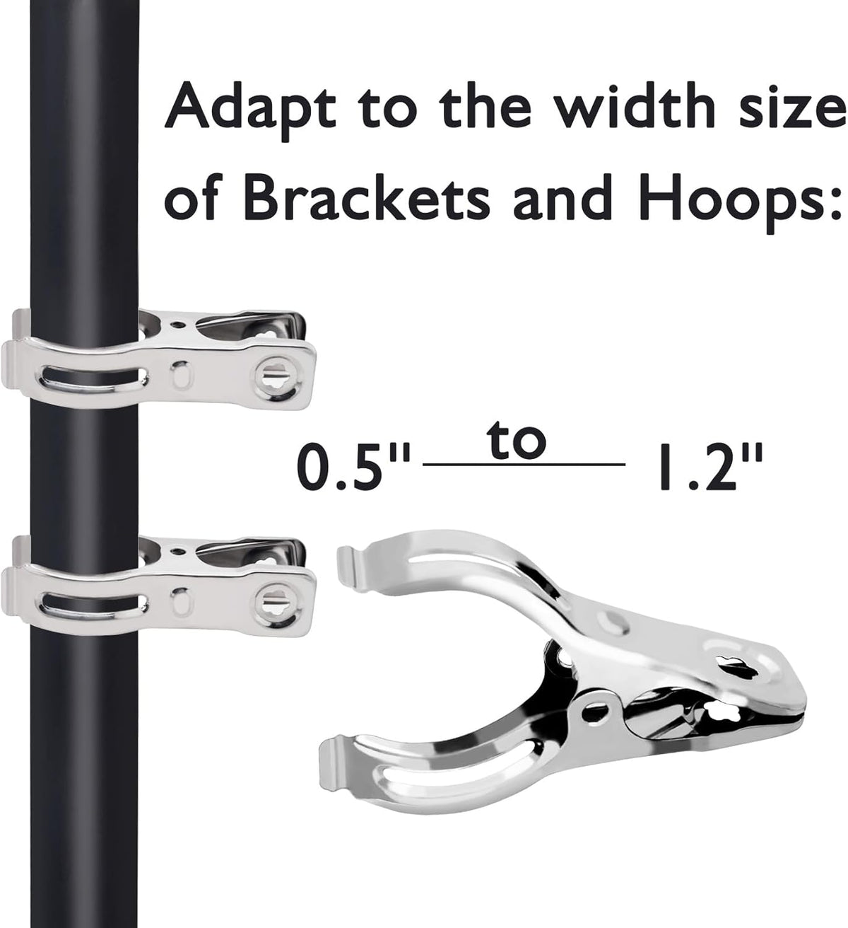 BESTEEL Upgraded 240 PCS Garden Clips, Greenhouse Clamps 100% Stainless Steel Heavy Duty Greenhuose