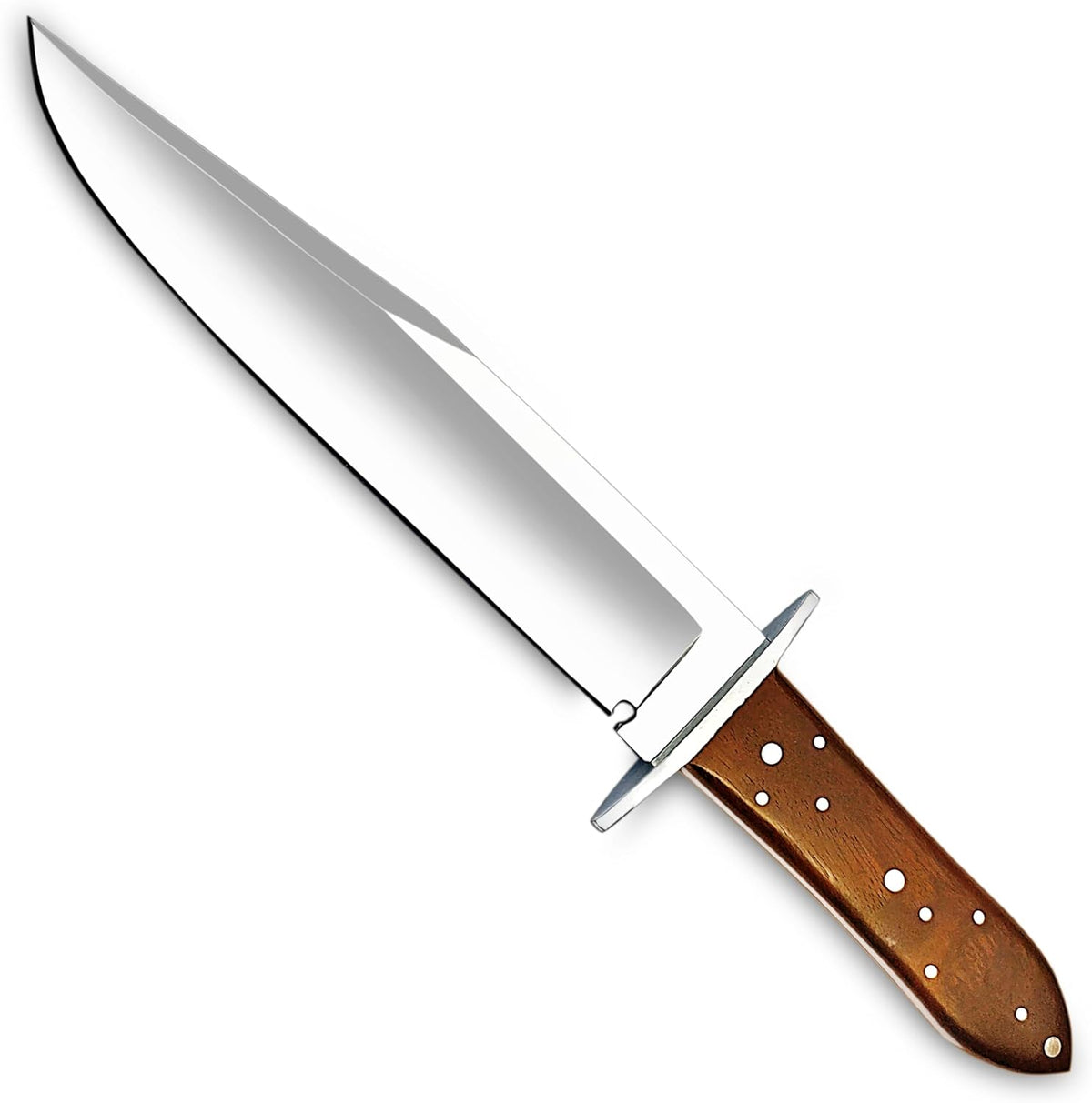 Handmade D2 Steel 14 Inches Full Tang Bowie Knife with leather sheath, Hunting knife with Wood