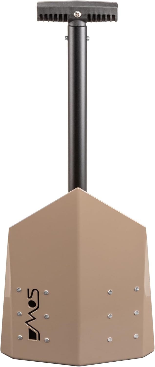 DMOS Delta Shovel - Collapsible Heavy-Duty Steel Folding Shovel for Camping, Overlanding, Survival
