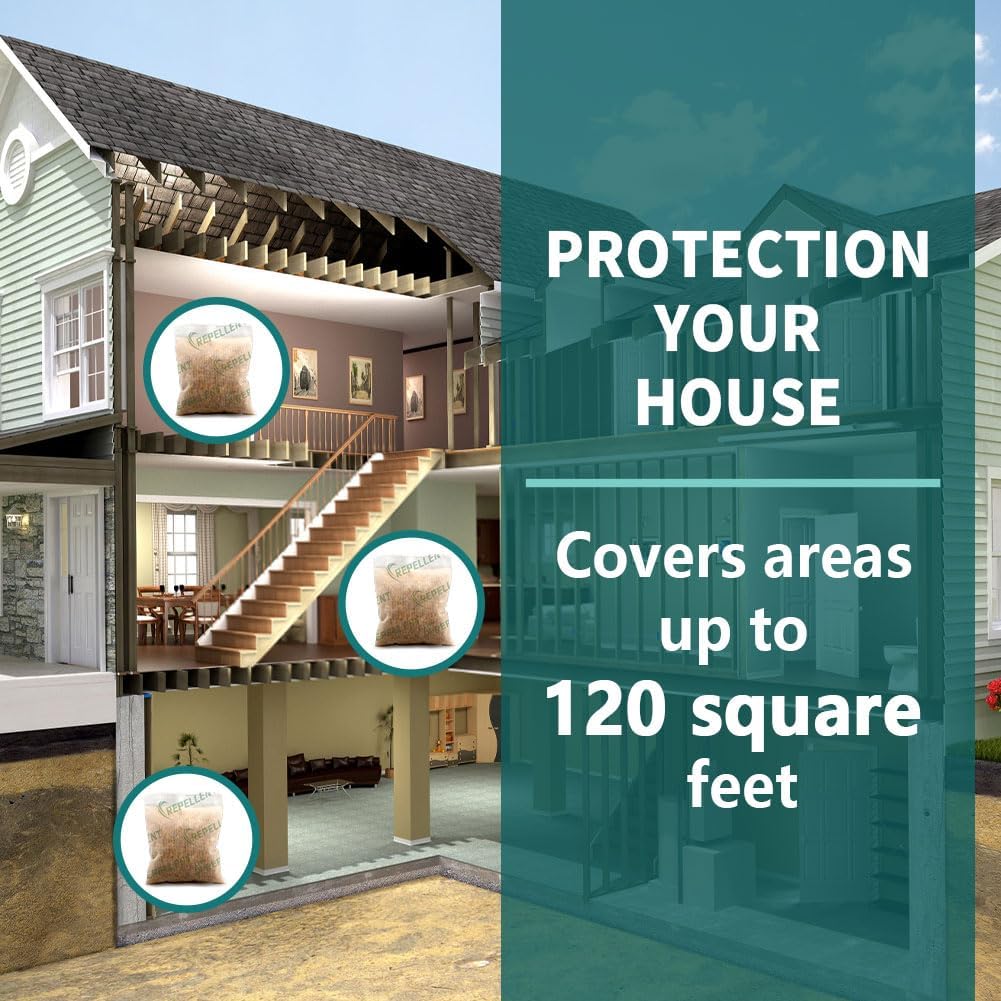 Pest Control Pouches, Mouse Repellent Repel Mice, Mouse, Rats, Ants, Roaches, Spiders, Moths &