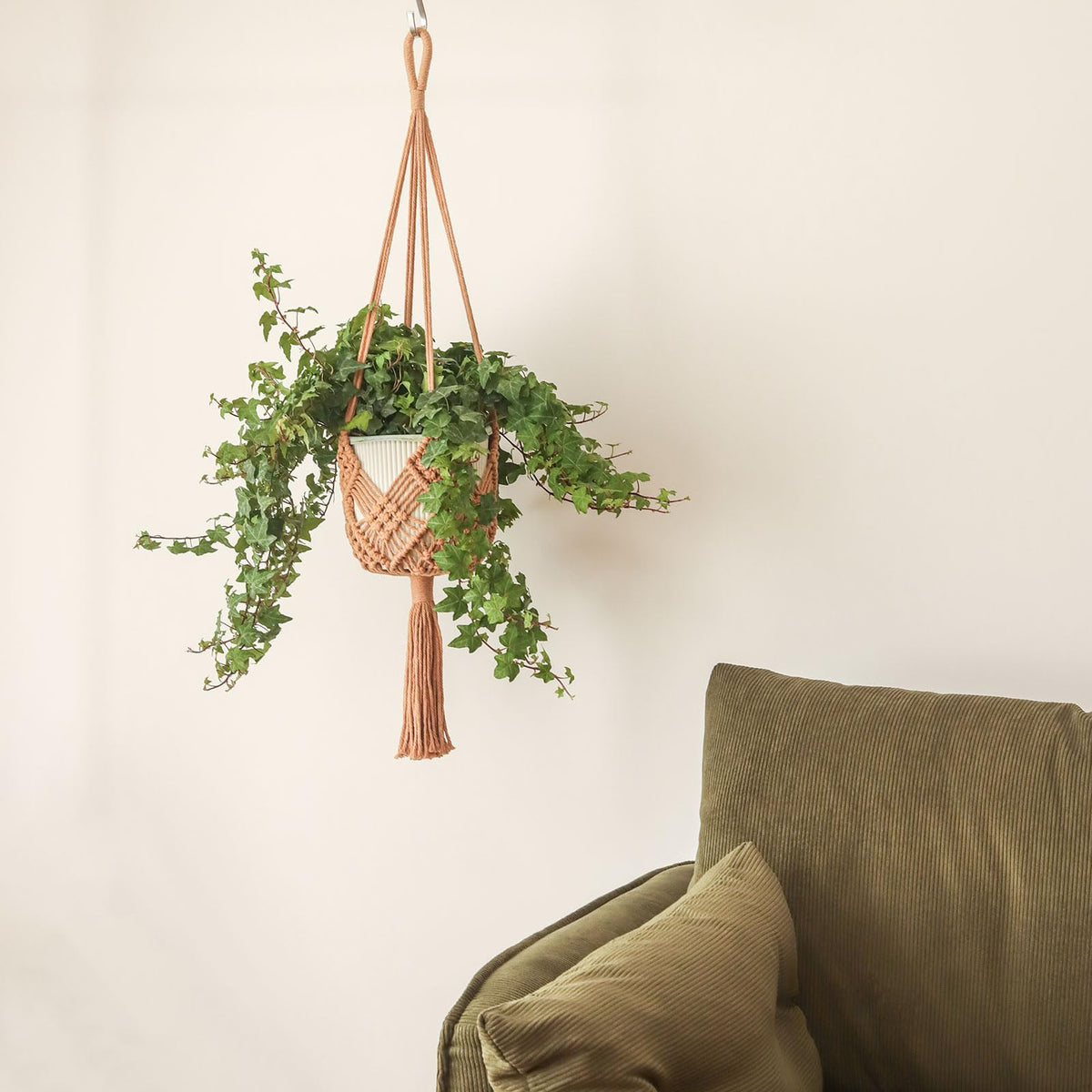Hanging Planter with Patterns,2Packs Macrame Plant Hangers Indoor Macrame for up to 8 inch Pot