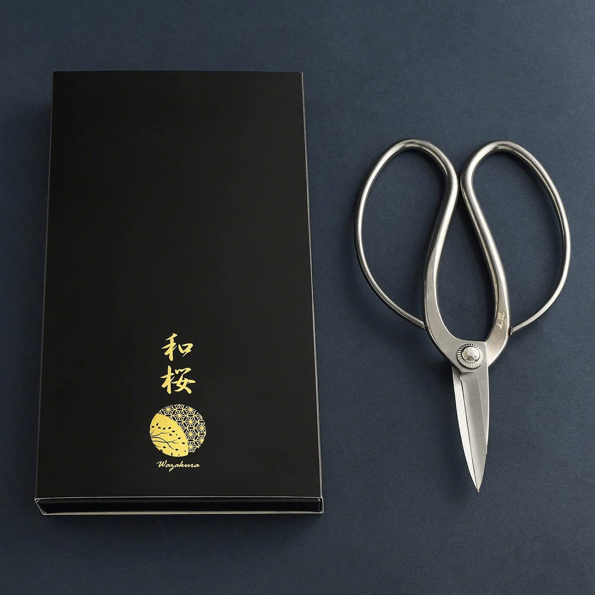 Wazakura Yasugi Stainless Steel Made in Japan Traditional Bonsai Scissors 7 in (180 mm), Pruning