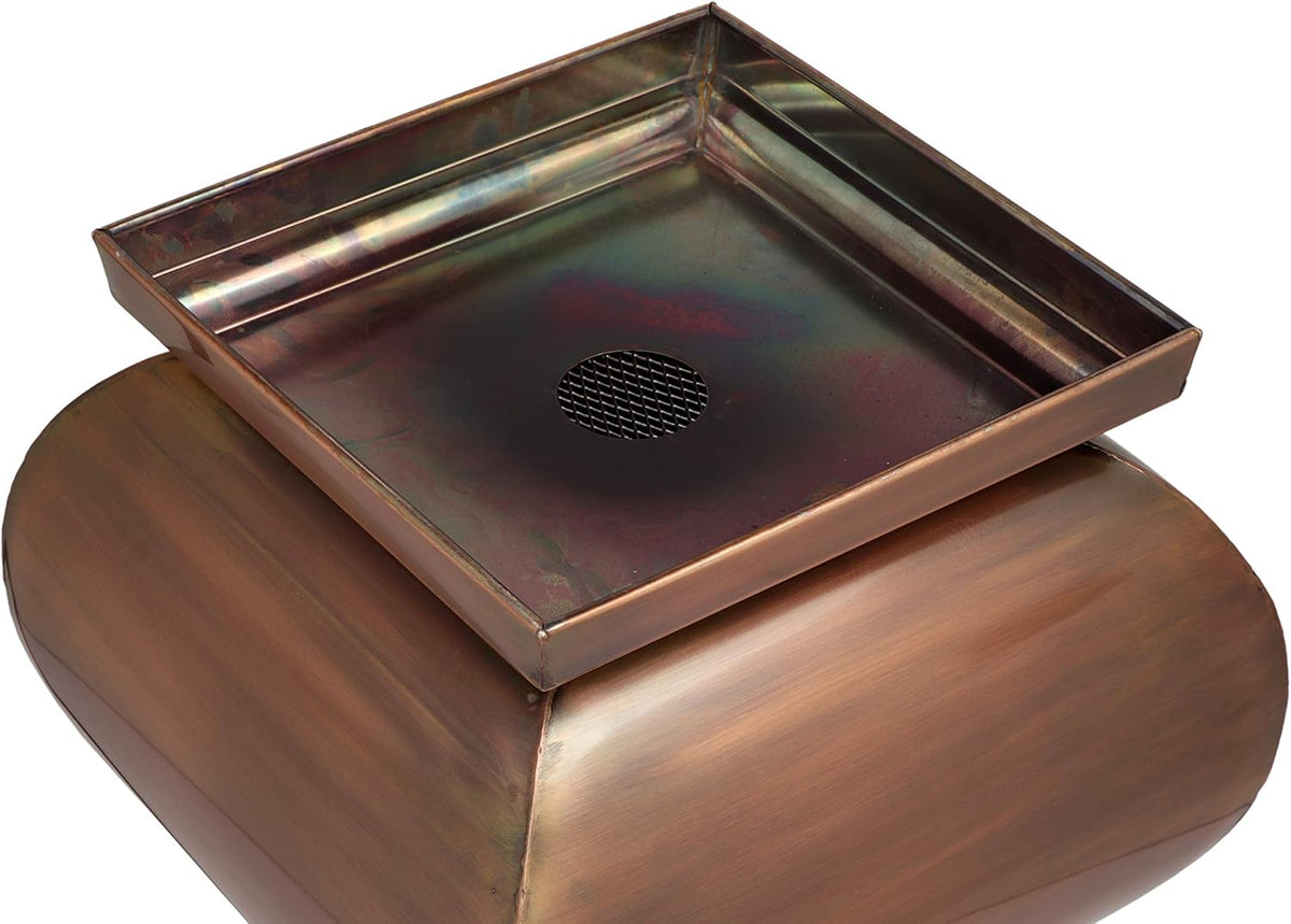 H Potter Tall Planter with Tray Large Outdoor Planters Decorative Copper Flower Pots Indoor Garden