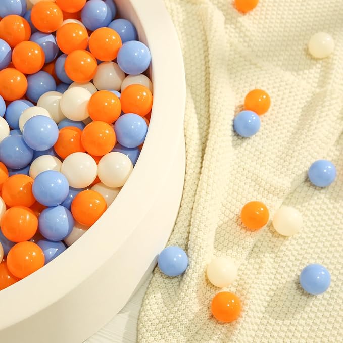 TRENDPLAY Plastic Balls for Ball Pits 2.2 Inch, Pack of 50 100 200 500 Hollow Balls, Perfect for