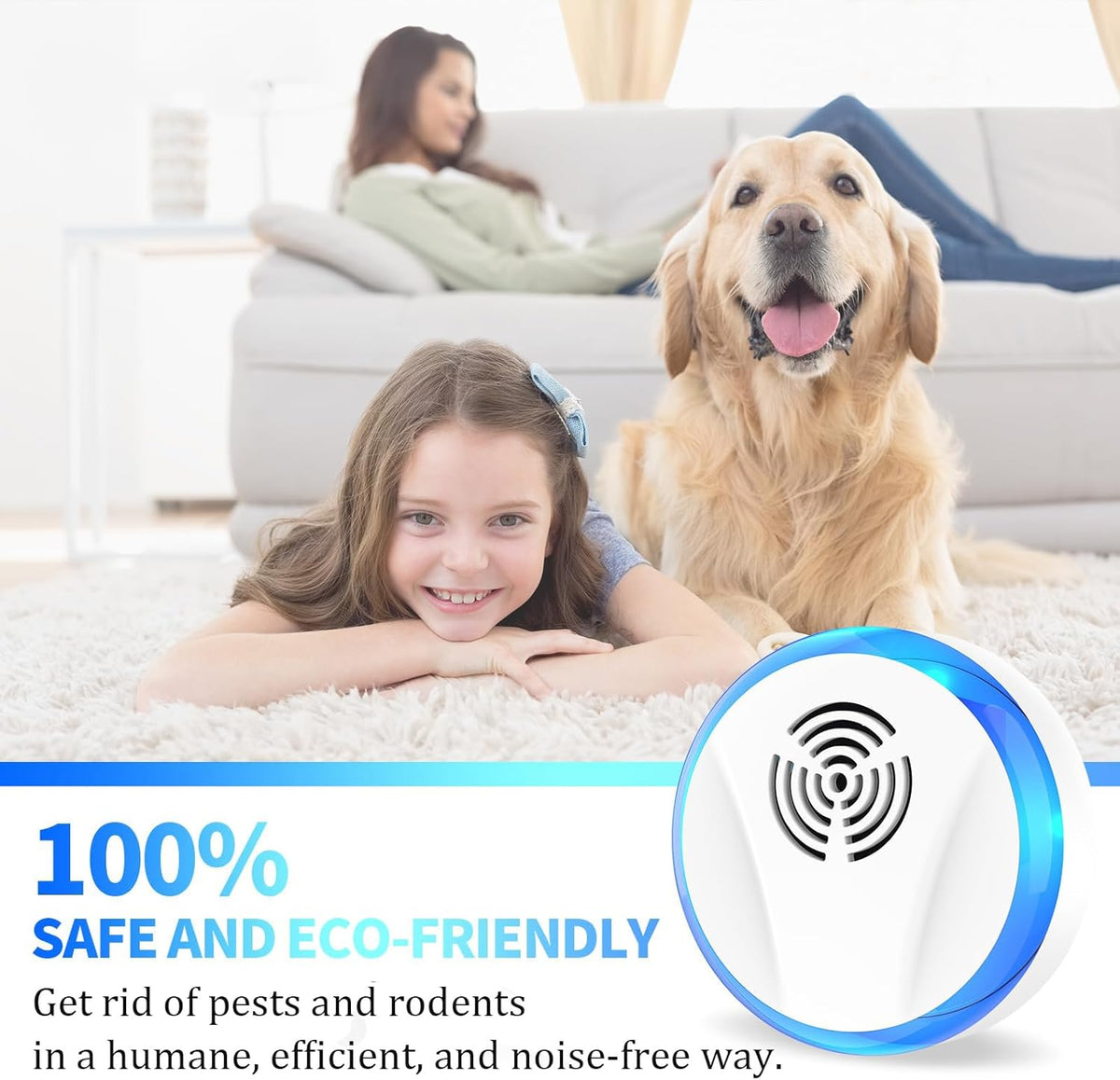 Ultrasonic Pest Repeller Indoor Plug in for Rodent Control, Mosquito Repellent, Cockroach Killer