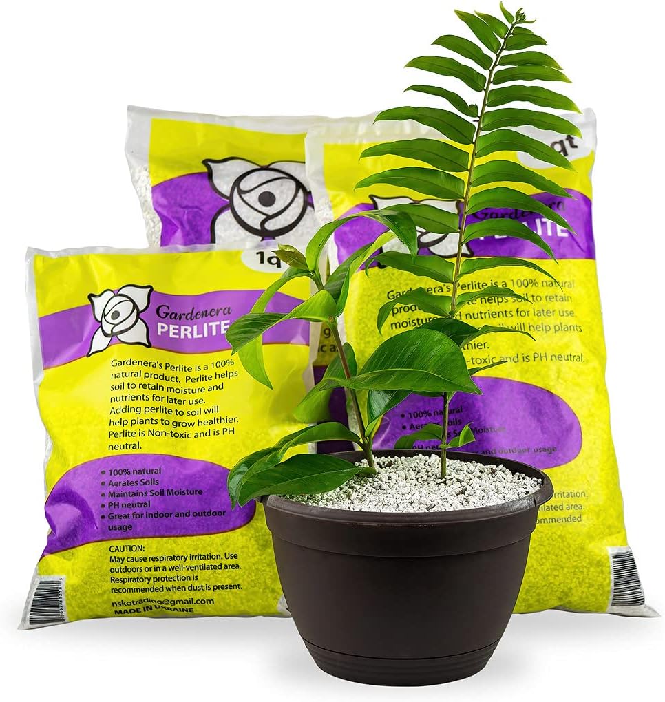 Premium Organic Perlite - (Made in Ukraine) Horticultural Soil Amendment for Indoor & Outdoor