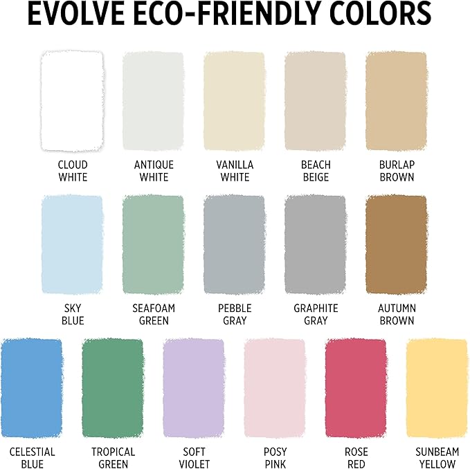 EVOLVE Paint & Primer: Environment-friendly, Low Sheen with One-coat Coverage for Interior &