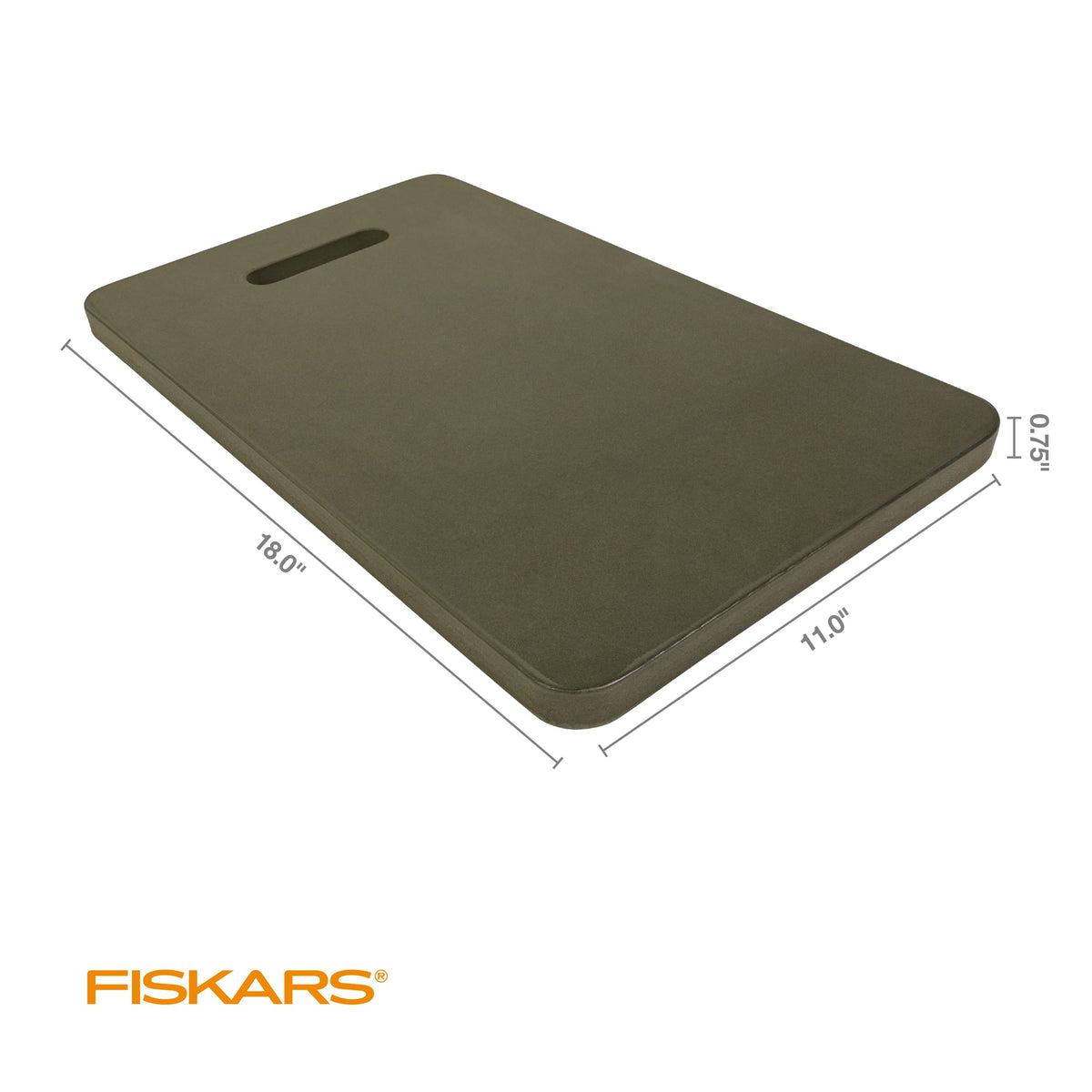 Fiskars 11" x 18" Garden Kneeling Pad, Foam Knee Cushion with Handle, Green