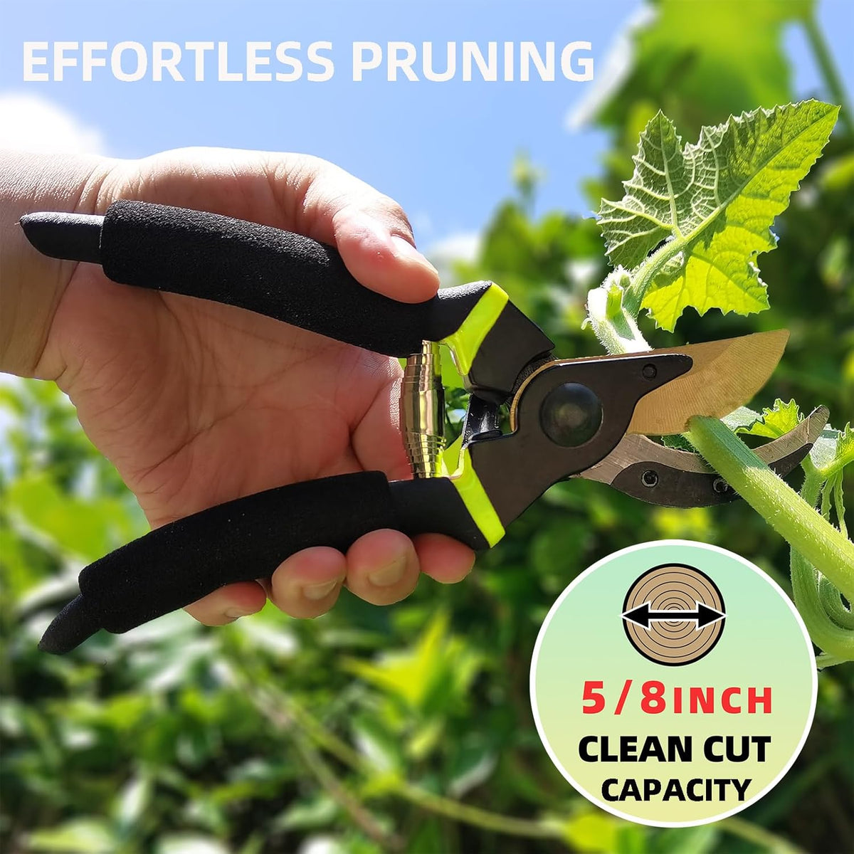 Loppers Hedge Clippers & Pruners Combo Set 3-Piece Hedge Shears, Sharp Tree Trimmer Branch Cutter