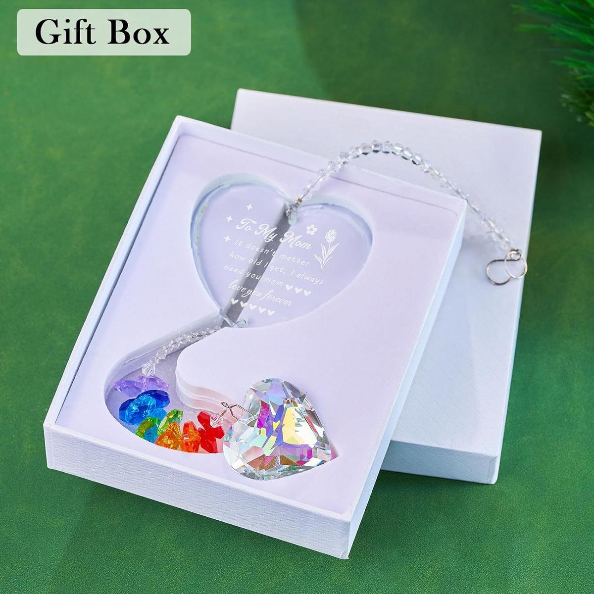 Birthday Gifts Crystal Suncatcher Gifts for Mom from Daughter, Happy Mother’s Day Christmas