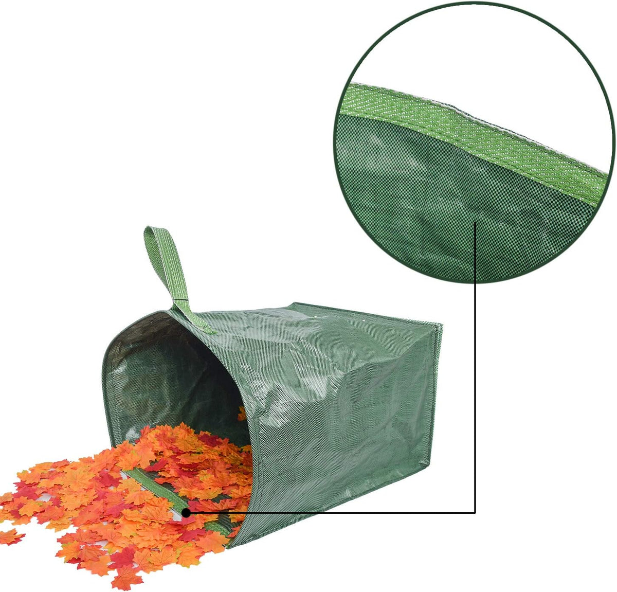 UNISTRENGH 2-Pack Set 106 Gallons Reusable Garden Bag with Reinforced Handles Heavy Duty Gardening
