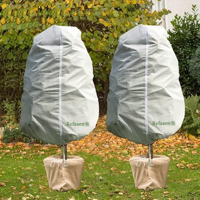 Plant Covers Freeze Protection,2 Packs 70”H X60”W 2.2oz Frost Blankets for Outdoor Plants Frost