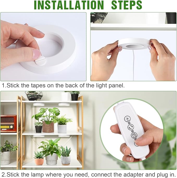 LORDEM Ceiling Grow Light for Indoor Plants, 192 LEDs Full Spectrum LED Plant Light, Plant Lamp