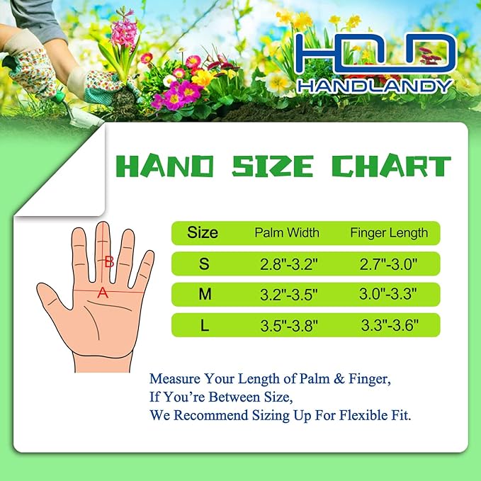 HANDLANDY Long Gardening Gloves for Men & Women, Thorn Proof Rose Pruning Gloves Leather Gauntlets