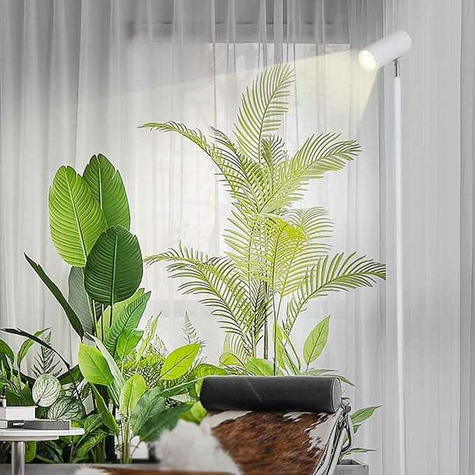 HMVPL White Grow Lights for Indoor Plants Full Spectrum,Tall Plant Light for Indoor Growing with