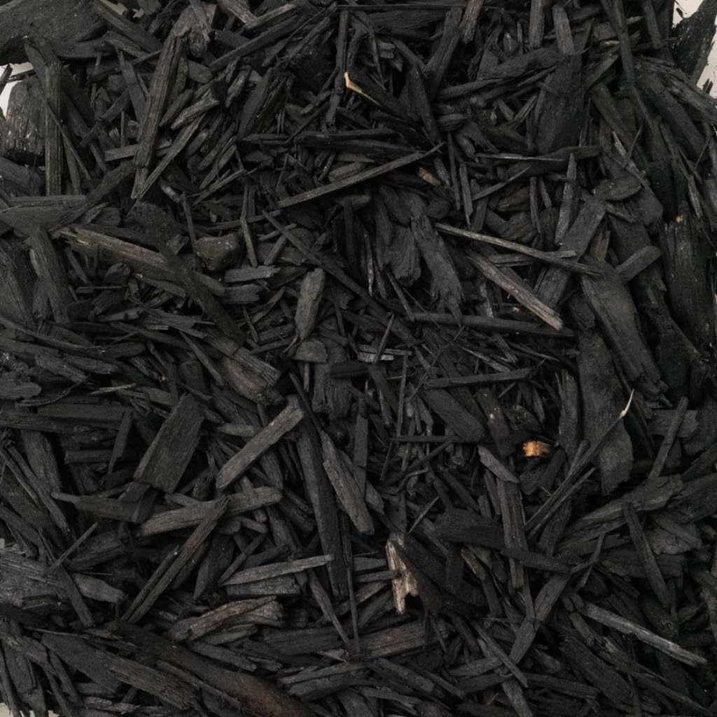 Premium Black Mulch by Gardenera - Beautify Your Garden and Support Plant Health - 5 QUARTS