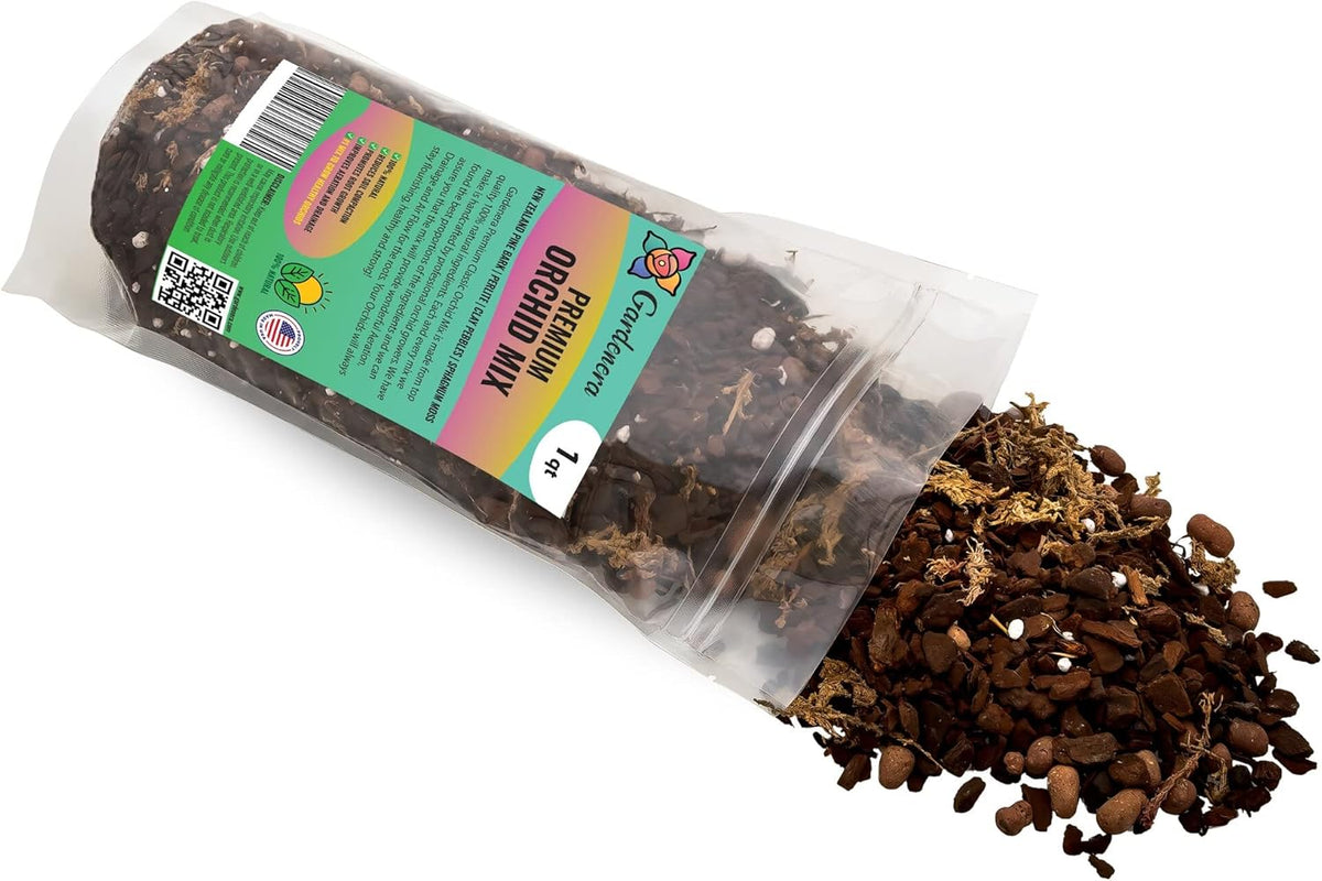 Premium Orchid Soil Mix by Gardenera - Hand Mixed New Zealand Pinus Radiata 100% Natural Potting